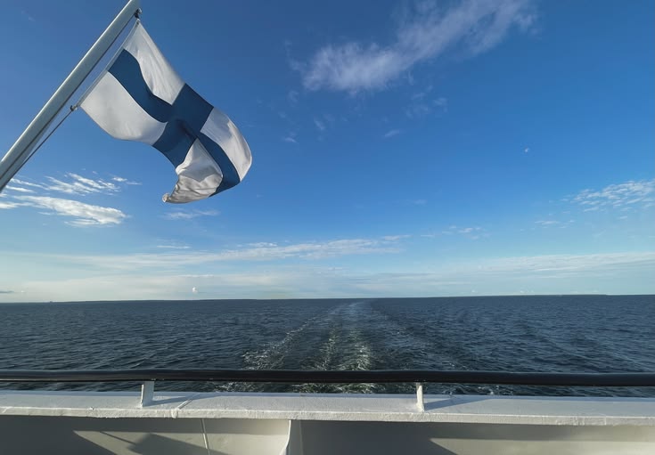 Kesäinen suomalainen järvi ja havumetsä